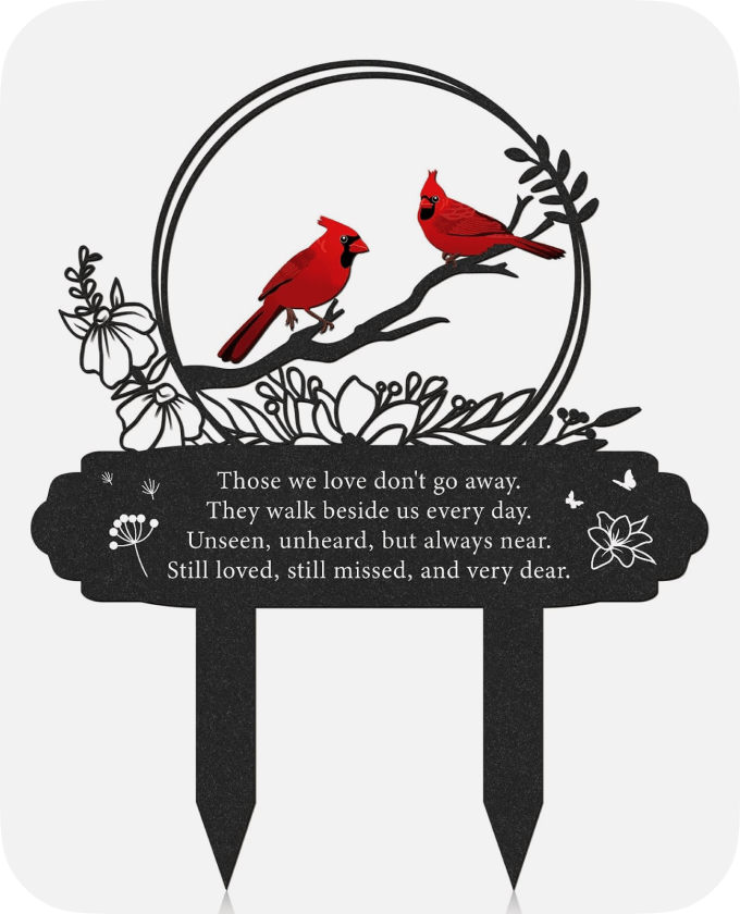 Cardinal Memorial Sign