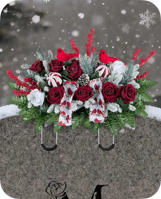 Christmas Headstone saddle